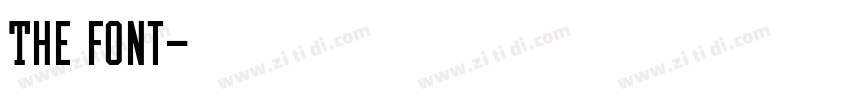 The font字体转换